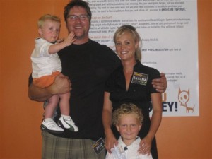 the Moore (Dog) family: Luca, Bradley, Autumn and Staely
